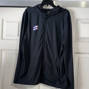 Hurley Charcoal Gray Zip Front Hoodie